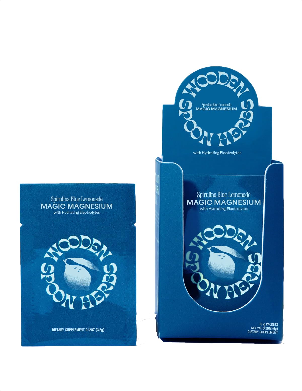 Poudre de magnésium citrate Blue Lemonade Wooden Spoon Herbs sachets