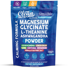 Poudre de magnésium glycinate Clean Nutraceuticals 231g vue de face