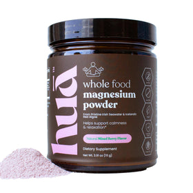 Poudre de magnésium HUA Wellness 290g vue avant avec étiquette