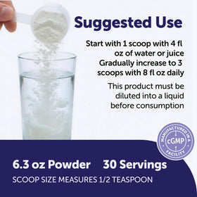 Poudre de magnésium Mag Duo dans un verre d'eau