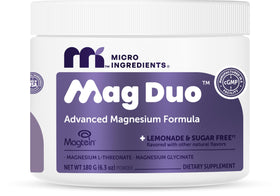 Poudre de magnésium Mag Duo de Micro Ingredients vue de face