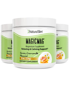 Poudre de magnésium MagicMag NaturalSlim saveur Fleur de Camomille Miel