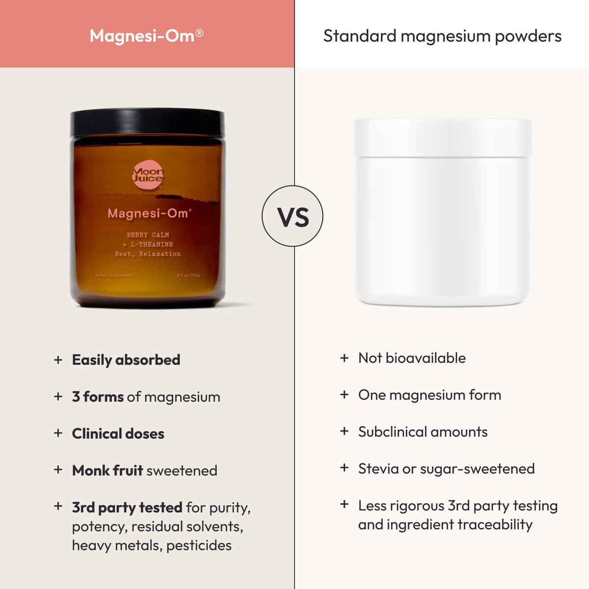 Poudre de magnésium Magnesi-Om de Moon Juice avec des fruits