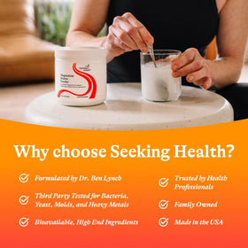 Poudre de magnésium malate Seeking Health vue de dos