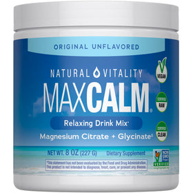 Poudre de magnésium Natural Vitality 290g vue de face
