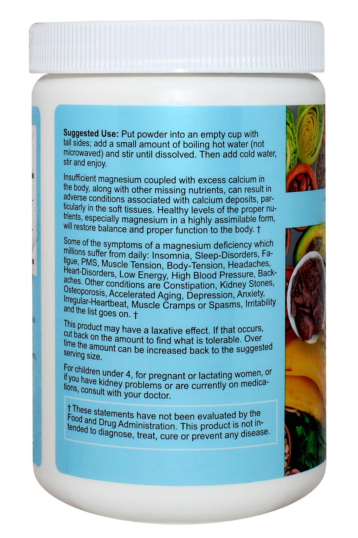 Poudre de Magnésium Suprême Peter's Choice 400 mg sur une cuillère