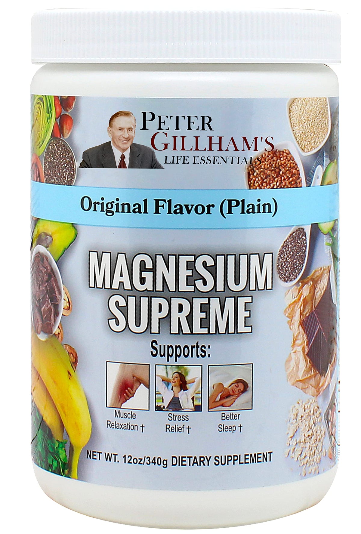 Poudre de Magnésium Suprême Peter's Choice 400 mg vue de face