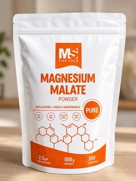 Poudre de Malate de Magnésium MS Finechem 500 g vue de face