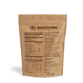 Poudre de Manjishtha MB Herbals 100g vue de côté