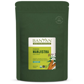Poudre de Manjista Banyan Botanicals 472g, vue avant du paquet