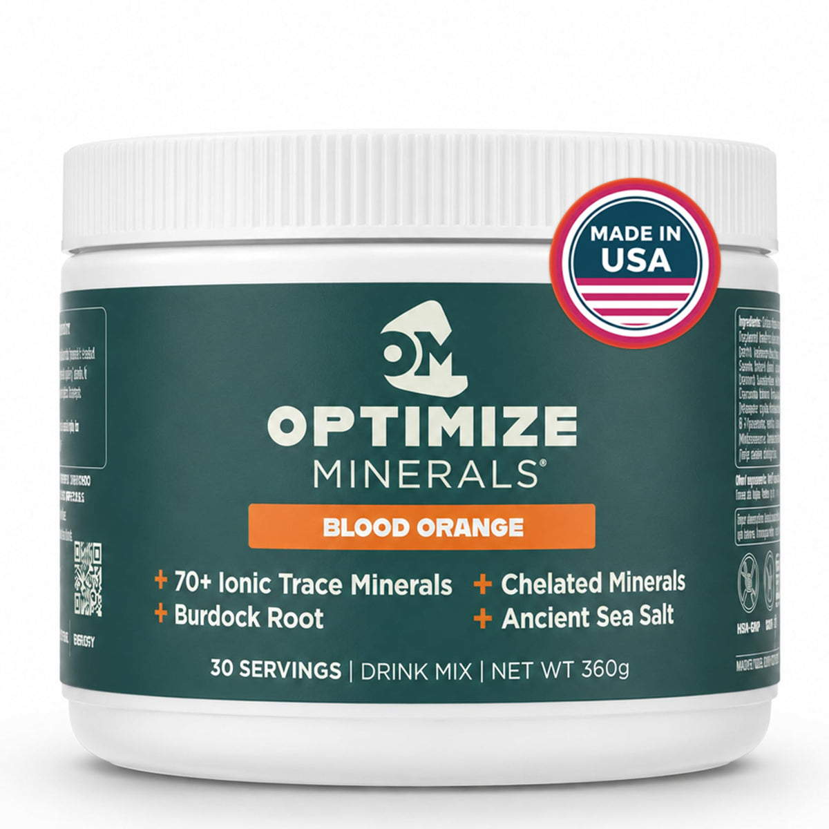 Poudre de minéraux trace Optimize Minerals 390g vue de face