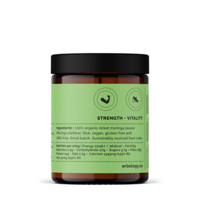 Poudre de moringa bio Erbology dans un smoothie