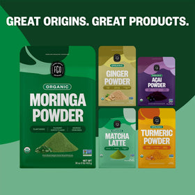 Poudre de moringa bio FGO avec feuilles de moringa