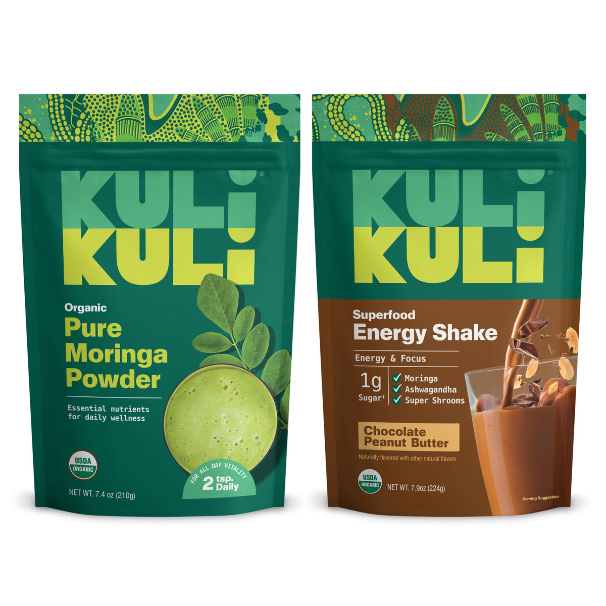 Poudre de moringa bio Kuli Kuli 558g en sachet