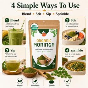 Poudre de Moringa Bio SPICY ORGANIC en cuisine