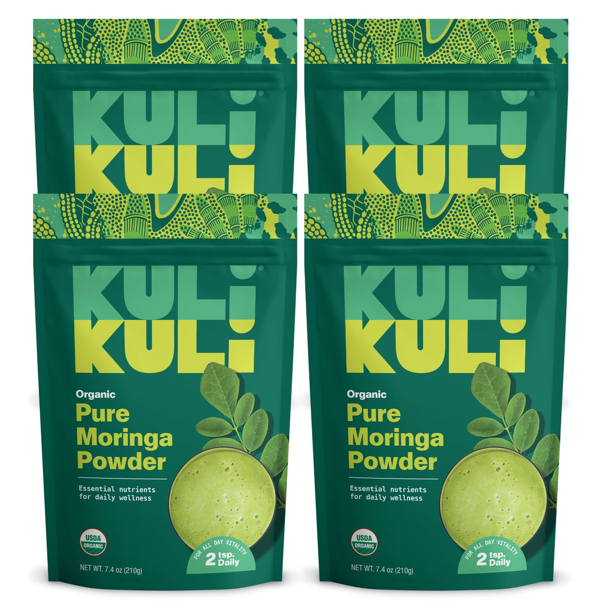 Poudre de moringa Kuli Kuli 1048g vue de face