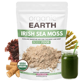 Poudre de mousse d'Irlande Organic Earth 231g dans son emballage refermable