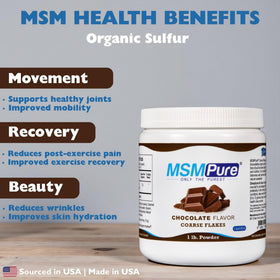 Poudre de MSM KALA HEALTH chocolat en gros flocons