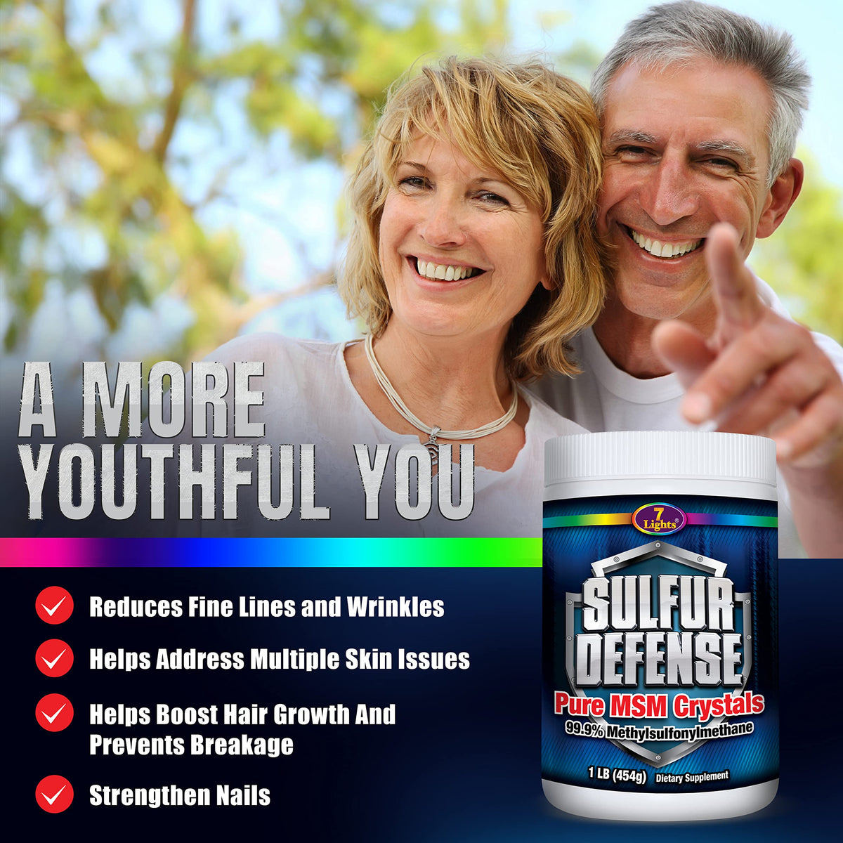 Poudre de MSM Sulfur Defense Opti-MSM 99,9% pure dans une cuisine