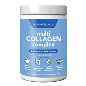 Poudre de Multi Collagen Complex de Vitamin Bounty dans un pot de 331g