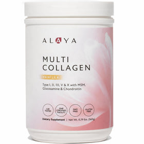 Poudre de Multi-Collagène Alaya 440g vue de face avec emballage
