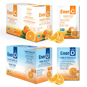 Poudre de multivitamines Ener-C sans sucre, orange, sachets individuels