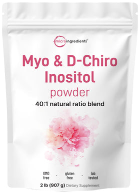 Poudre de Myo-Inositol et D-Chiro Inositol 2lb Micro Ingredients vue de face
