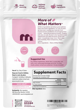 Poudre de Myo-Inositol et D-Chiro Inositol Micro Ingredients en cuisine