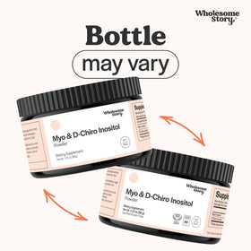 Poudre de Myo-Inositol et D-Chiro Inositol Wholesome Story 90g avec cuillère doseuse