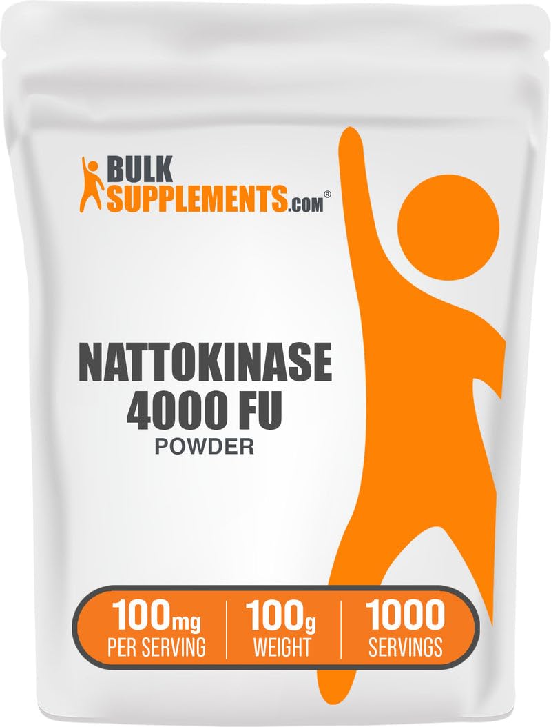 Poudre de Nattokinase 4000 FU BulkSupplements vue avant