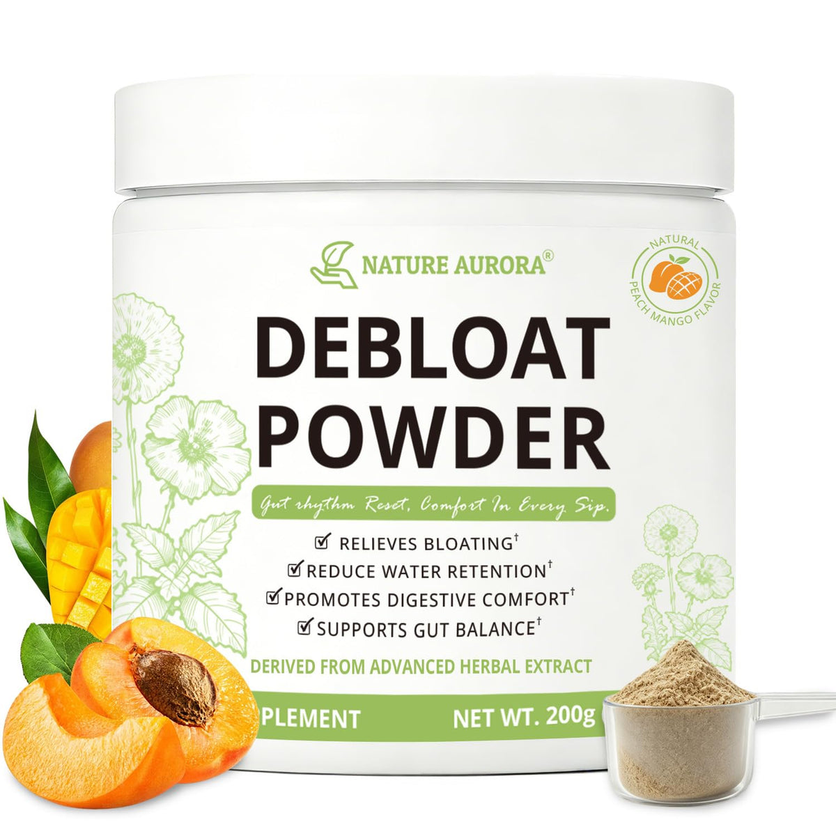 Poudre Dé Nature Aurora 200g contenant avec couvercle