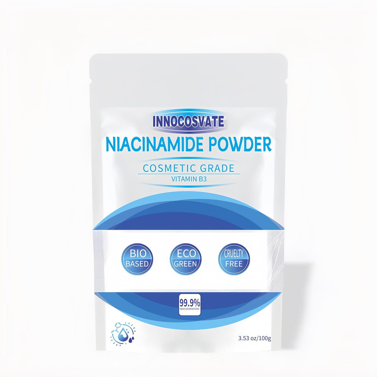 Poudre de Niacinamide 99,9% Pure INNOCOSVATE 109g vue de face