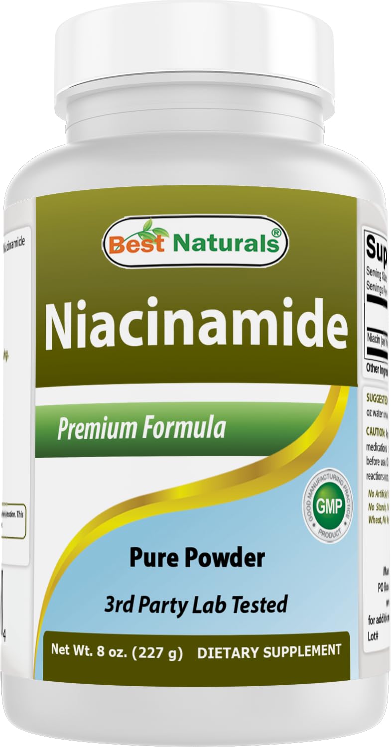 Poudre de Niacinamide Best Naturals 272g vue de face