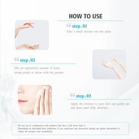 Poudre de Niacinamide INNOCOSVATE 109g avec un verre d'eau