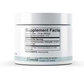 Poudre de niacinamide Minimalist dans un bol