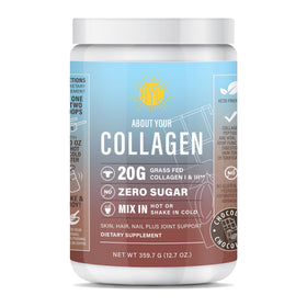 Poudre de peptides de collagène chocolat ABOUT YOUR COLLAGEN vue de face