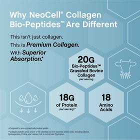 Poudre de Peptides de Collagène NeoCell avec une cuillère