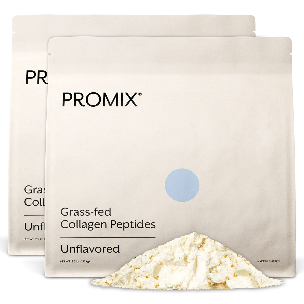 Poudre de peptides de collagène ProMix Nutrition 2,5 lb devant vue