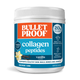 Poudre de peptides de collagène vanille Bulletproof 558g vue de face