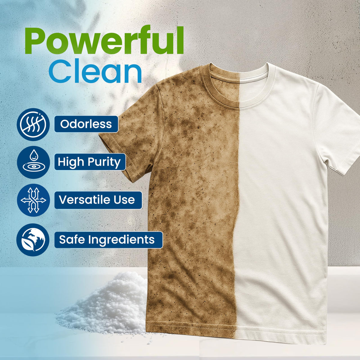 Poudre de percarbonate de sodium Naturgenix vue arrière avec instructions