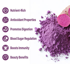 Poudre de Pomme de Terre Violette Bio 'D ORGANIC dans un bol