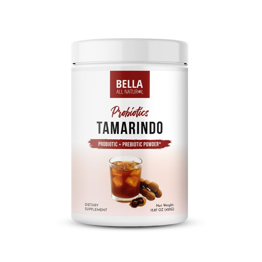 Poudre de probiotiques Bella All Natural goût tamarindo, vue de face