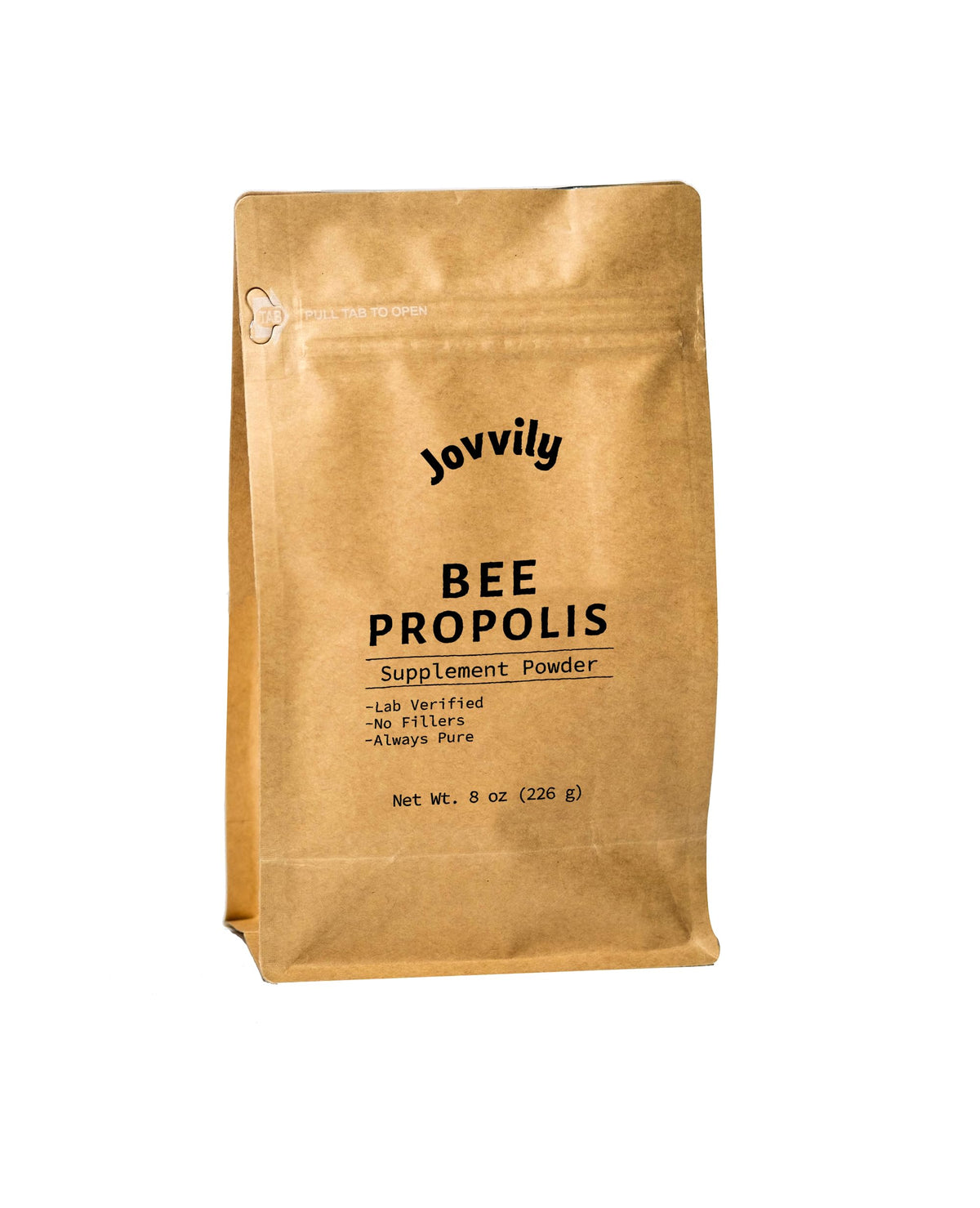 Poudre de Propolis d'Abeille Jovvily en sachet refermable de 240g