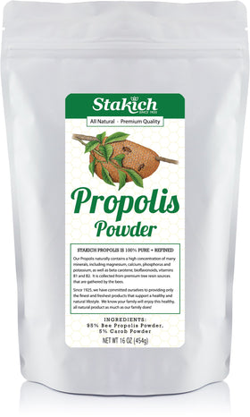 Poudre de propolis Stakich 476g, sachet refermable