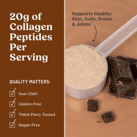 Poudre de Protéine au Collagène Chocolat Bulletproof avec ingrédients naturels