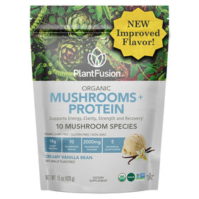 Poudre de protéine aux champignons PlantFusion 449g vue de face