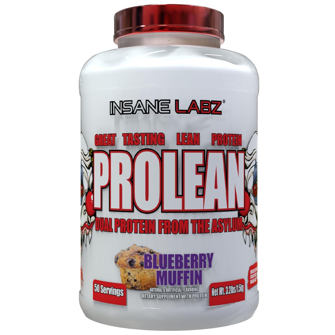 Poudre de protéine Insane Labz ProLean au goût de muffin aux myrtilles