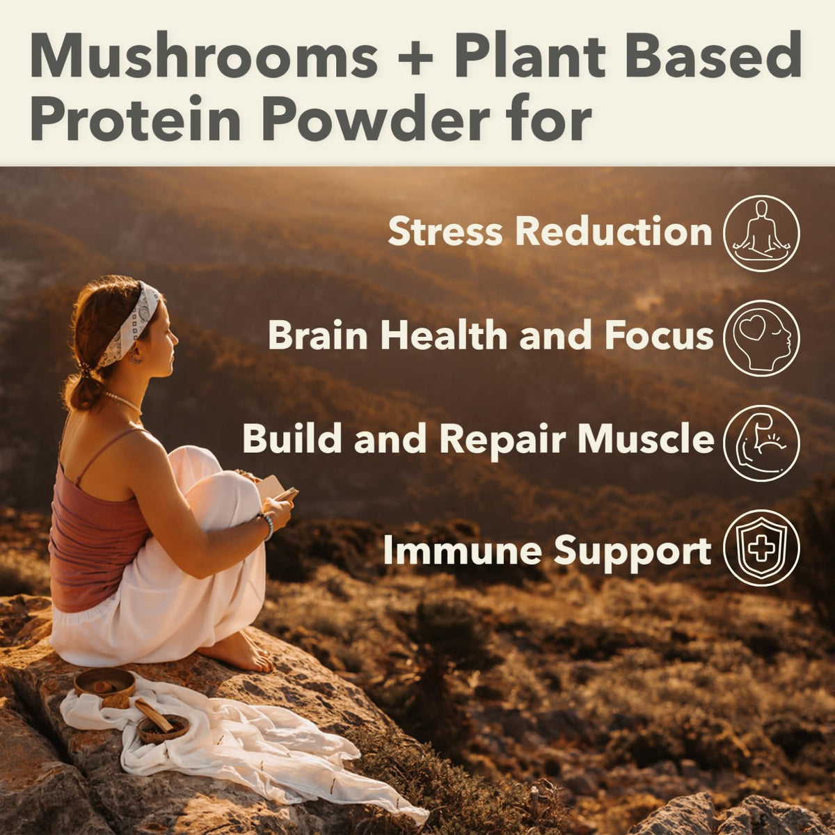 Poudre de protéine PlantFusion avec des ingrédients naturels