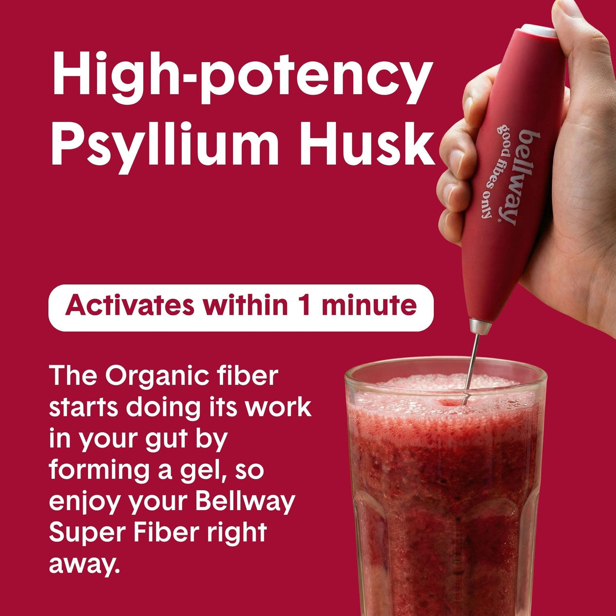 Poudre de psyllium Bellway dans un bol