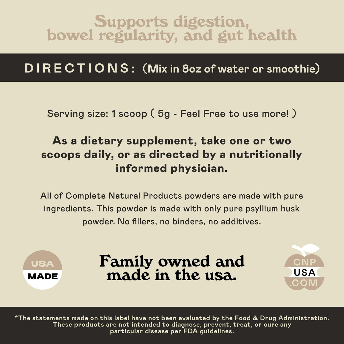 Poudre de psyllium bio 200g utilisée dans un smoothie